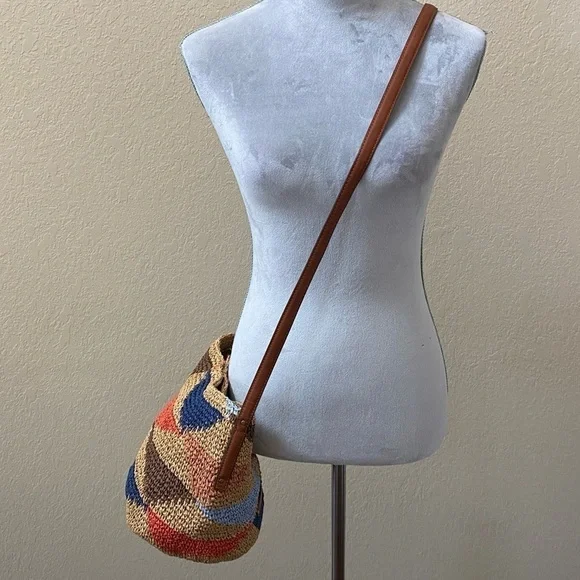 NWT Raffia Lucky Brand bucket purse - Picture 9 of 11